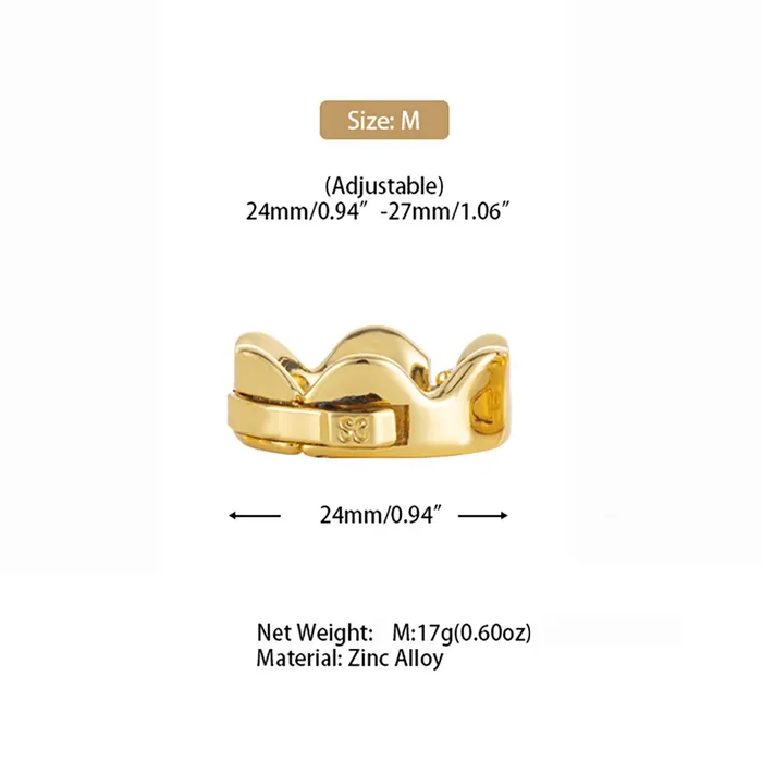 Sevanda Male Sex Toys | Sevanda - Ring of Kings - Eikelring Kroon - Maat M - Goud
