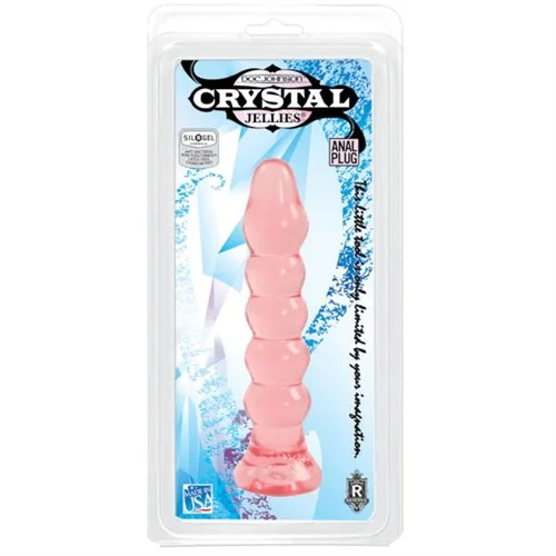 Anal Crystal Jellie Anal Plug Pink Doc Johnson