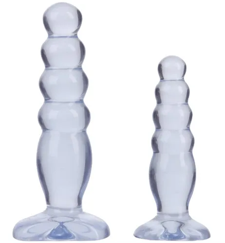 Doc Johnson Anal Crystal Jellies Anal Delight Trainer Kit Clear