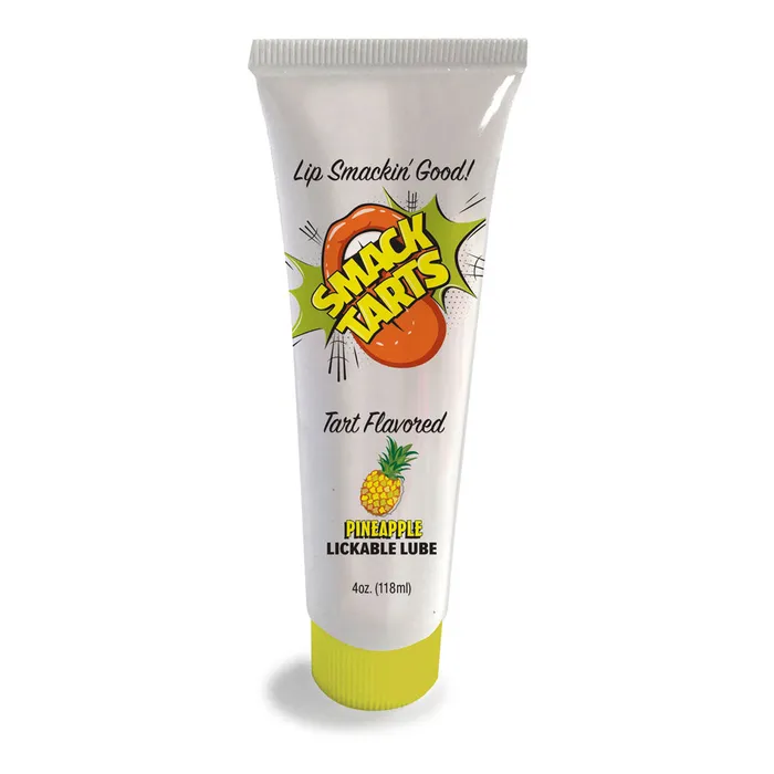 Lubricants Smack Tarts Sour Pineapple Sour Pineapple Flavoured Lubricant 120 ml Tube Little Genie