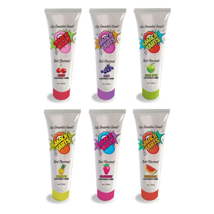 Lubricants | Smack Tarts - Sour Pineapple - Sour Pineapple Flavoured Lubricant - 120 ml Tube - Little Genie Lubricants | Smack Tarts - Sour Pineapple - Sour Pineapple Flavoured Lubricant - 120 ml Tube - Little Genie