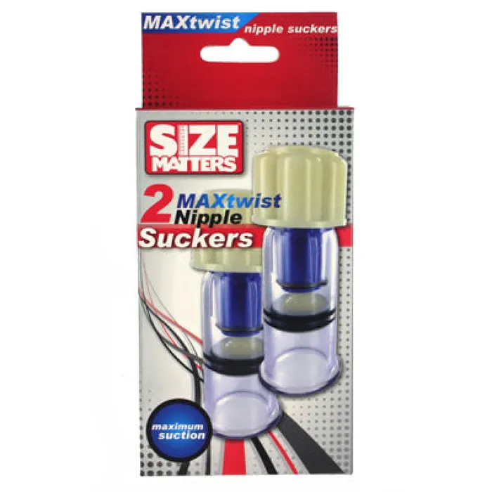 Nipple & Clitoral Toys | Maxtwist Nipple Suckers - XR Brands Size Matters Nipple & Clitoral Toys | Maxtwist Nipple Suckers - XR Brands Size Matters