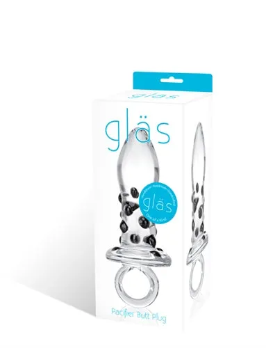 Pacifier Butt Plug Glas Anal