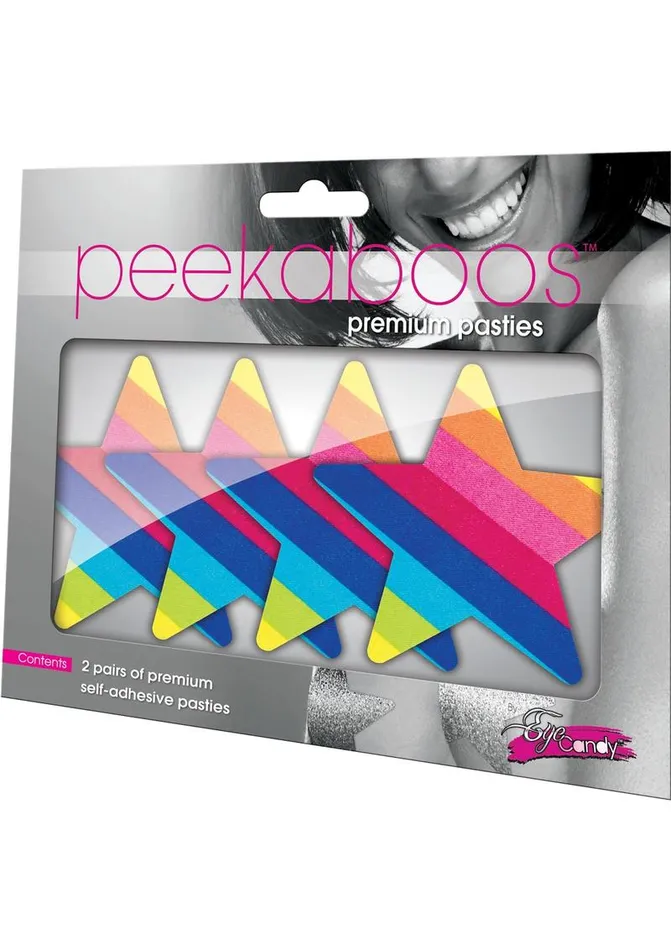 Peekaboo Pasties Rainbow Starz | X-Gen Products Anal