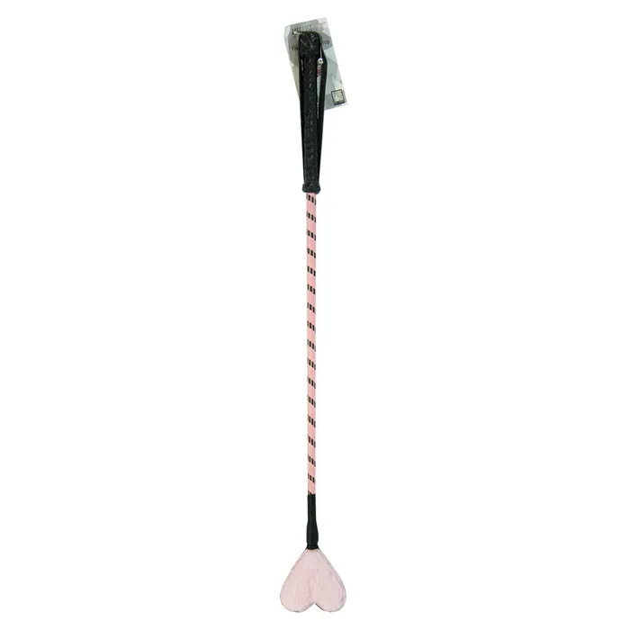 Vibrators | Ruff Doggie Styles Heart Fluff Tip Crop - Pink