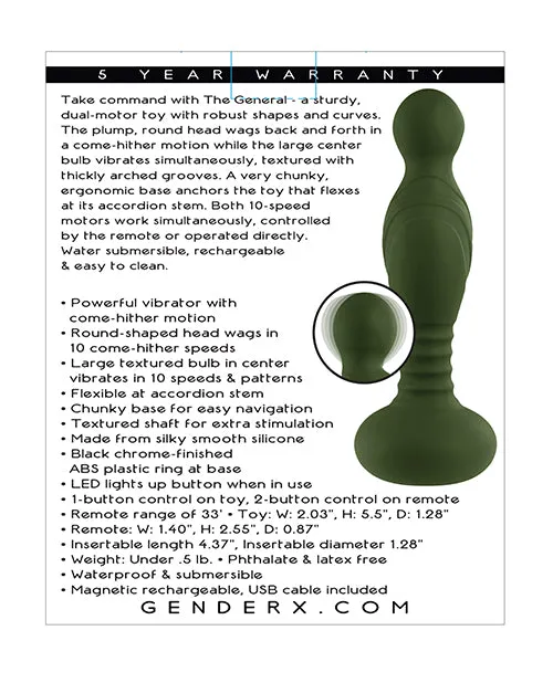 Anal Evolved Novelties INC Gender X The General Green
