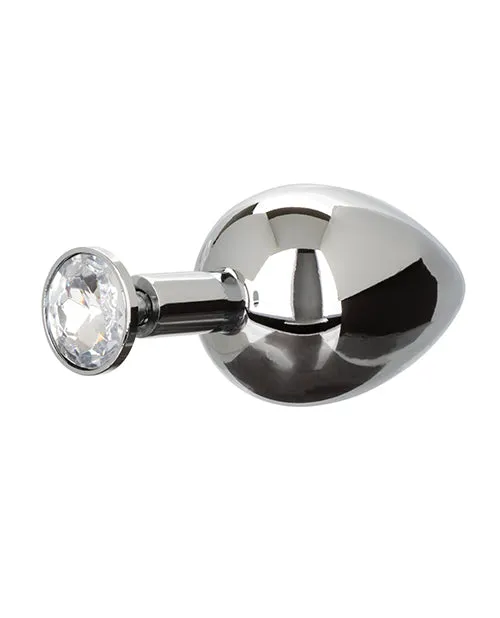 California Exotic Novelties Anal Star Fucker XL Teardrop Gem Plug wSilicone Enhancer Black