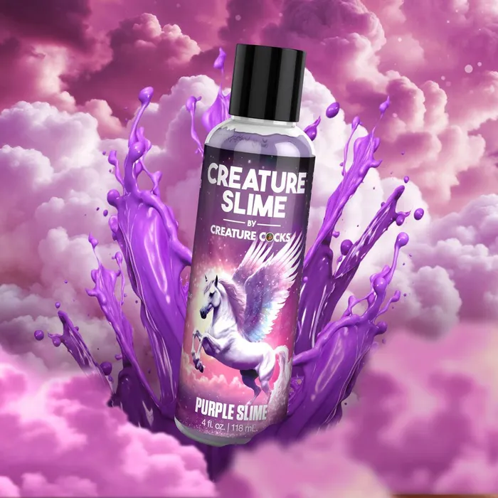 Creature Slime by Creature Cocks Purple Water Based Lubricant 118 ml Bottle XR Brands Dildos Creature Slime by Creature Cocks Purple Water Based Lubricant 118 ml Bottle XR Brands Dildos