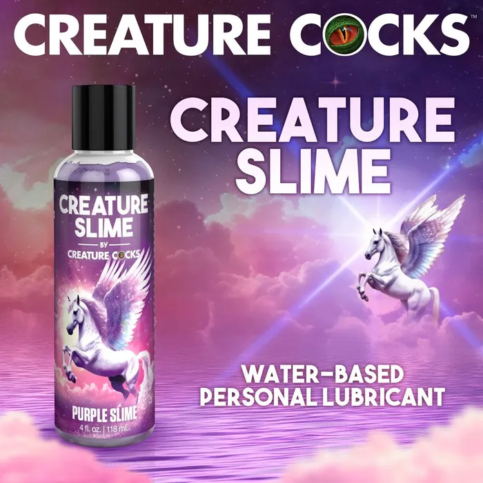 Creature Slime by Creature Cocks Purple Water Based Lubricant 118 ml Bottle XR Brands Dildos Creature Slime by Creature Cocks Purple Water Based Lubricant 118 ml Bottle XR Brands Dildos