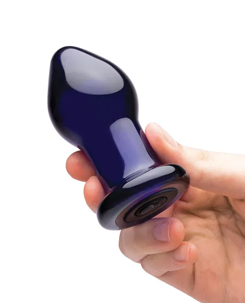 Electric Eel INC Anal Glas 35 Rechargeable Vibrating Butt Plug Blue