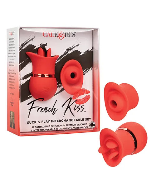 French Kiss Suck Play Interchangeable Set Red California Exotic Novelties Anal French Kiss Suck Play Interchangeable Set Red California Exotic Novelties Anal