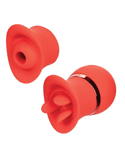 French Kiss Suck Play Interchangeable Set Red California Exotic Novelties Anal