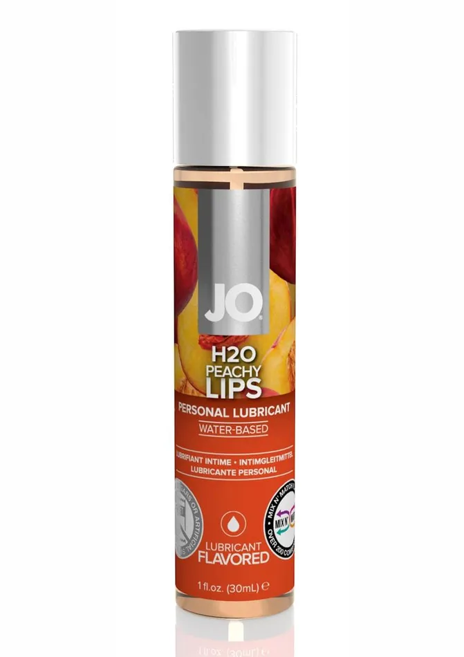 JO H2o Water Based Flavored Lubricant Peachy Lips System JO Lubricants