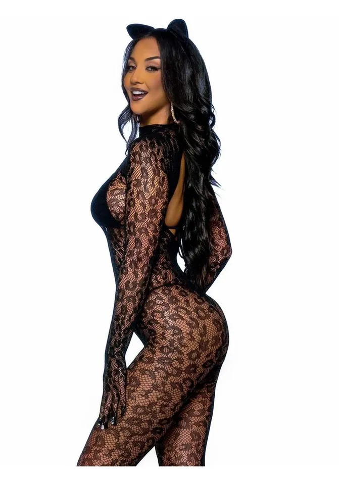 Leg Avenue Seamless Leopard Net Gloved Catsuit Leg Avenue Vibrators
