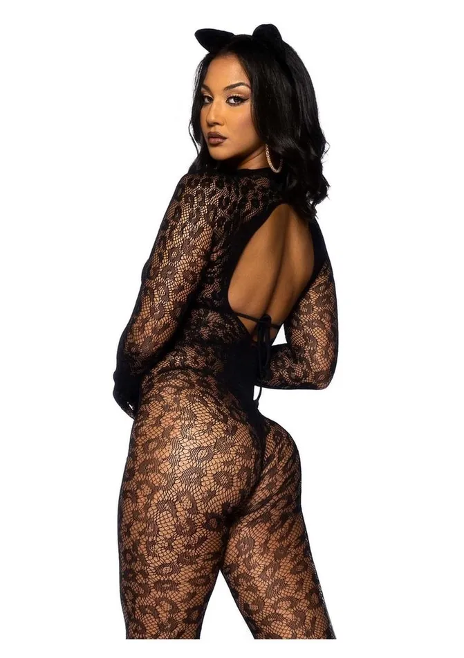 Leg Avenue Seamless Leopard Net Gloved Catsuit Leg Avenue Vibrators