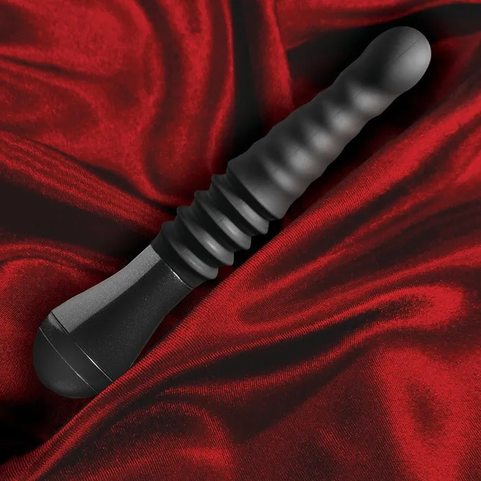 Temptasia Lazarus Thrusting Dildo Black 254 cm USB Rechargeable Blush Novelties Anal