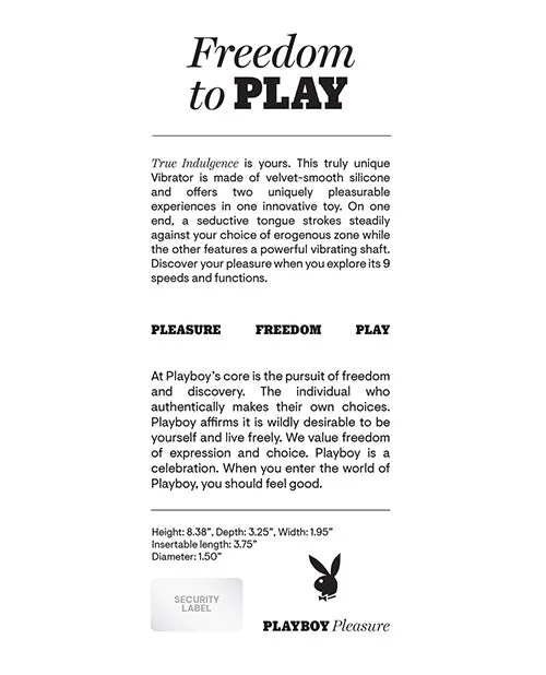 Vibrators Evolved Novelties INC Playboy Pleasure True Indulgence Vibrator Deep Teal