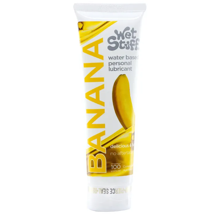Wet Stuff Lubricants Wet Stuff Banana Flavoured Water Based Lubricant 100 gram Tube