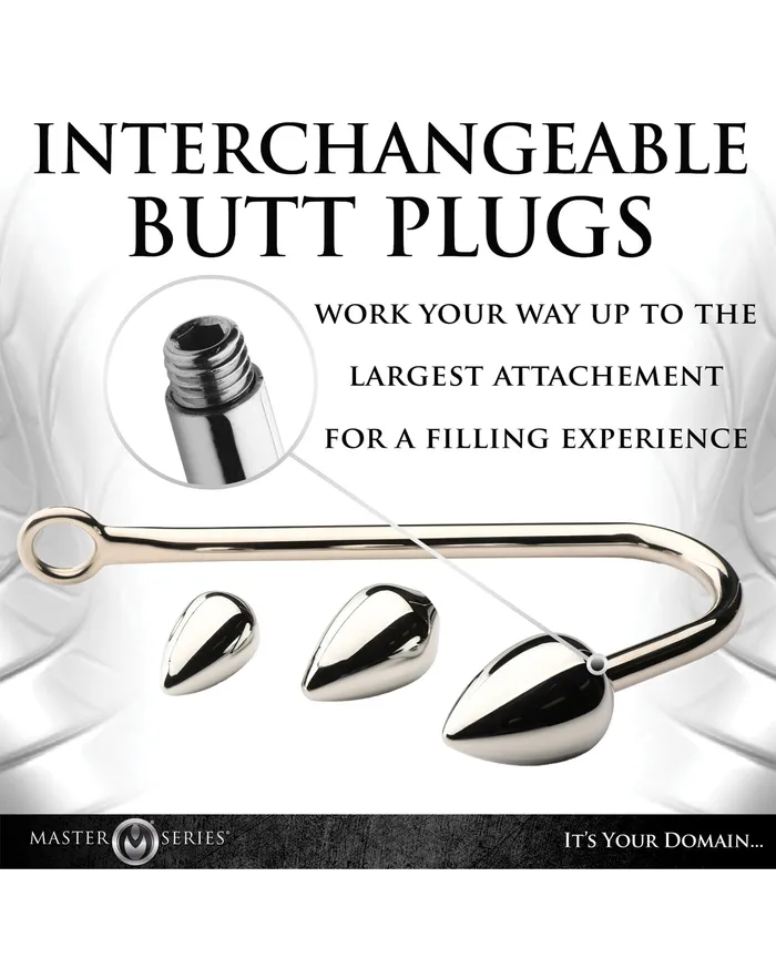 Xr LLC Anal Master Series Anal Hook Trainer w3 Plugs Silver Xr LLC Anal Master Series Anal Hook Trainer w3 Plugs Silver