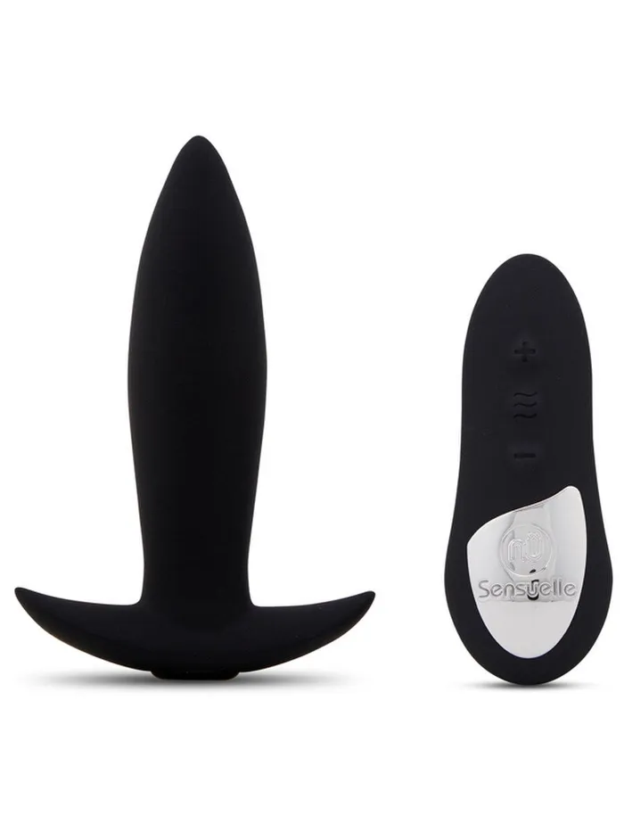 Anal NU Sensuelle NU Sensuelle Remote Control Mini Plug Black