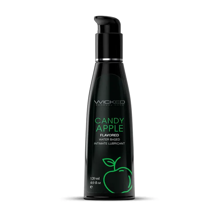 Aqua Candy Apple Flavored Water Based Intimate Lubricant 4 Fl Oz Wicked Sensual Care Lubricants Aqua Candy Apple Flavored Water Based Intimate Lubricant 4 Fl Oz Wicked Sensual Care Lubricants