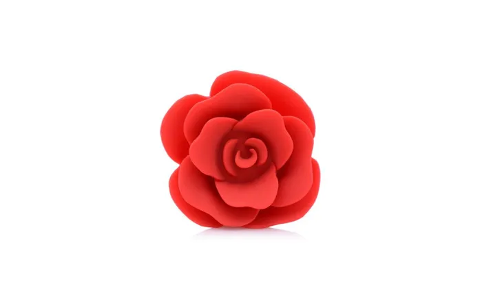 BOOTY BLOOM SILCONE ROSE PLUG MEDIUM RED MASTER SERIES Male Sex Toys BOOTY BLOOM SILCONE ROSE PLUG MEDIUM RED MASTER SERIES Male Sex Toys