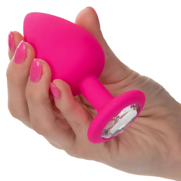California Exotic Novelties Anal Cheeky Gems 3pc Anal Plug Set in Pink